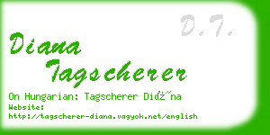 diana tagscherer business card